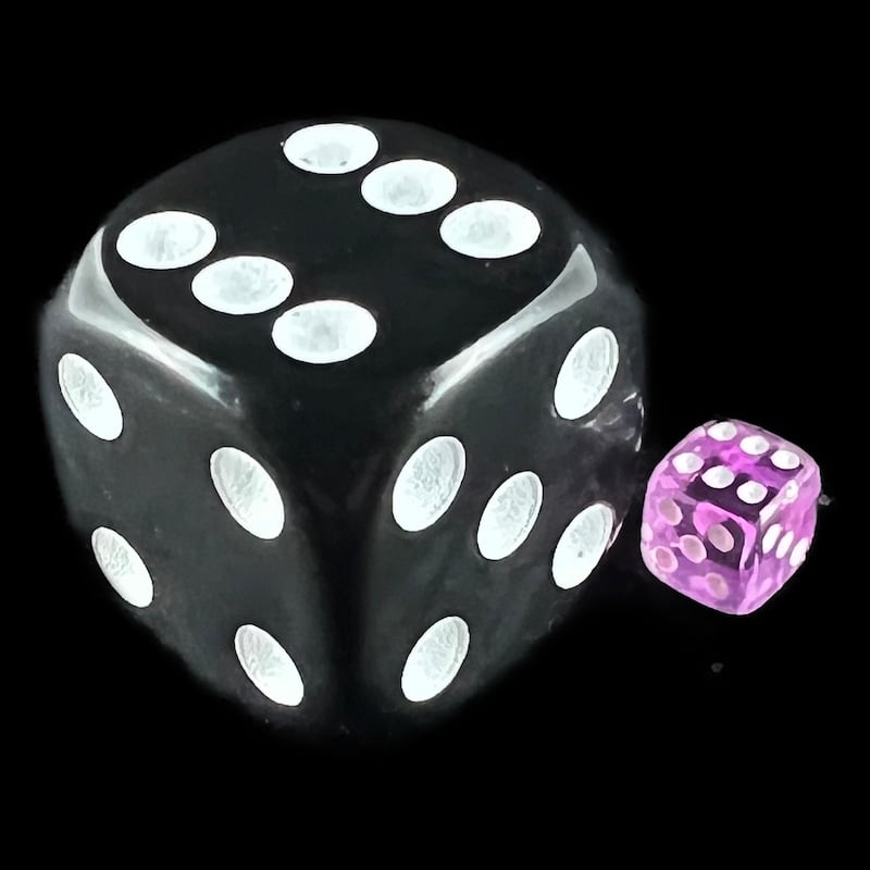 Koplow Transparent Purple MINI 5mm D6 Dice