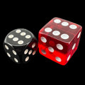 Koplow Transparent Red Square Cornered 19mm D6 Spot Dice