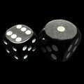 Koplow Wooden Black Loaded Weighted Cheat - Lots of Ones 18mm D6 Spot Dice