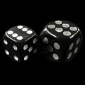 Koplow Wooden Black Loaded Weighted Cheat - Lots of Sixes 18mm D6 Spot Dice