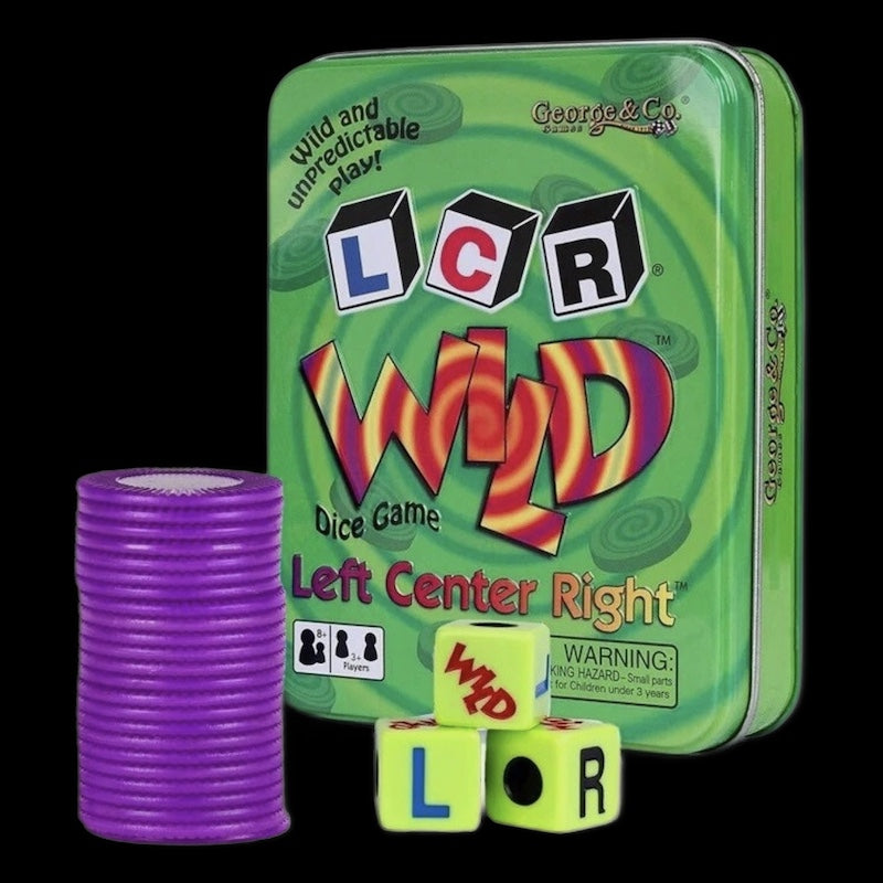 Koplow Dice Game - Left Centre Right LCR Wild Edition D6 in Tin