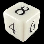 CLEARANCE Magister Militum White Scatter Distance Numbered 0, 2, 4, 6, 8, 10 D6 Dice