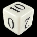 CLEARANCE Magister Militum White Scatter Distance Numbered 0, 2, 4, 6, 8, 10 D6 Dice