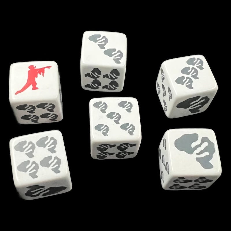 CLEARANCE Magister Militum Zombie Logo 6 x D6 Dice Set OOP
