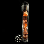 TDSO Metal Bright Copper MINI 10mm 7 Dice Polyset In Tube