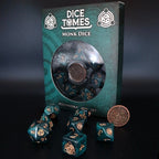 Dice Tomes Monk 7 Dice Polyset + Coin