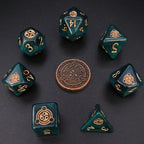 Dice Tomes Monk 7 Dice Polyset + Coin