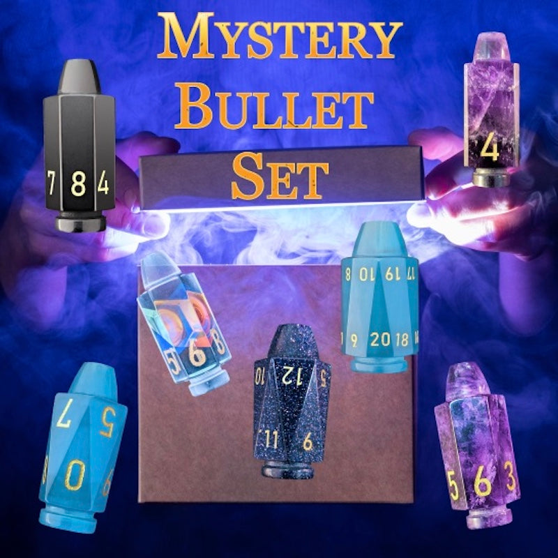 TDSO Mystery Gemstone or Glass Bullet Dice Set