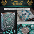 Tome of Nature (Druid) - 10 Dice Polyset / Coin / Dice Tray