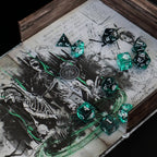 Tome of the Undeath (Necromancer) - 10 Dice Polyset / Coin / Dice Tray