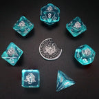 Dice Tomes Ooze Bane 7 Dice Polyset + Coin