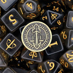 Tome of the Righteous (Paladin) - 10 Dice Polyset / Coin / Dice Tray