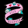 Gaming Pin Badge 'Dice Hoarder'