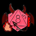 Gaming Pin Badge Sorcerer D8