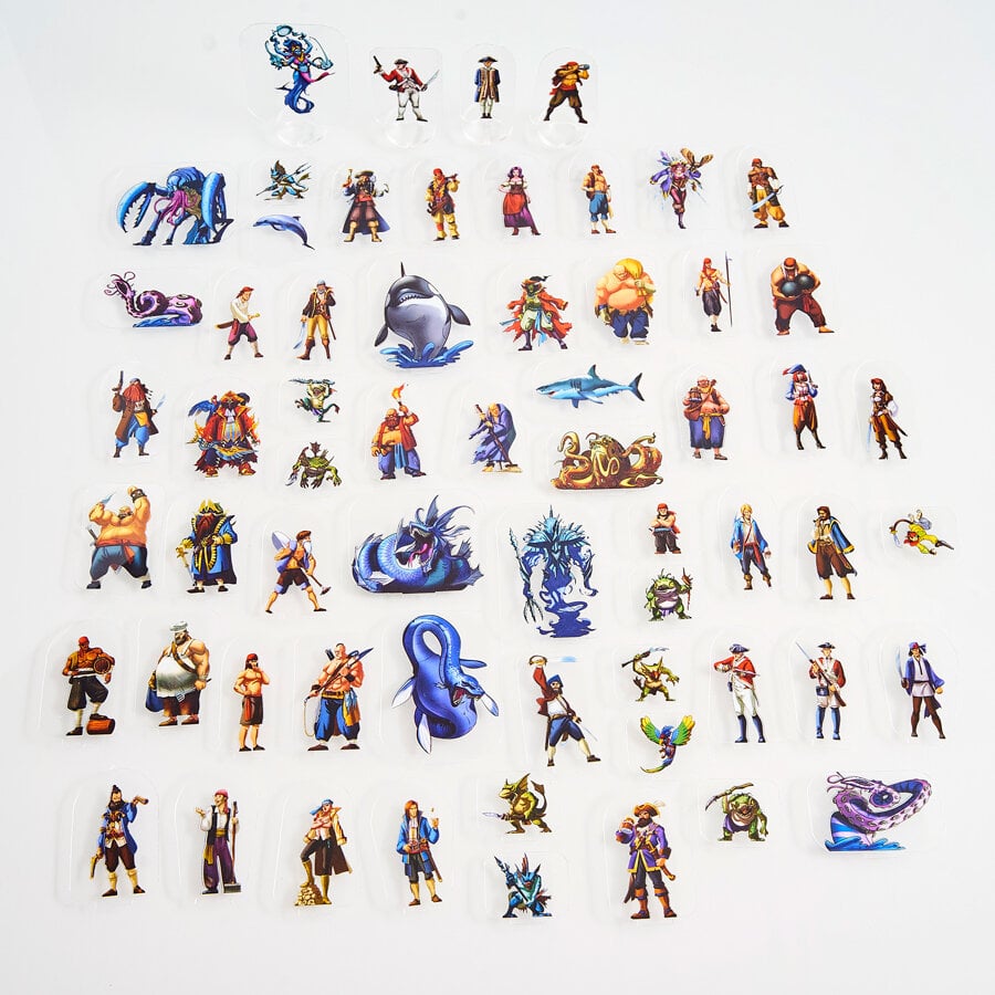 ArcKnight Flat Plastic Miniatures - Pirates - 62 Minis