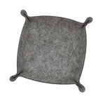 Folding Heathered Felt Dice Tray - Quartzite
