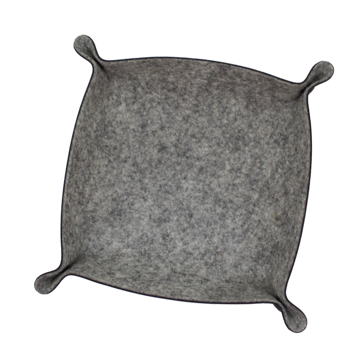 Folding Heathered Felt Dice Tray - Quartzite