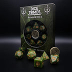 Dice Tomes Ranger 7 Dice Polyset + Coin
