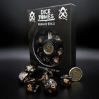 Dice Tomes Rogue 7 Dice Polyset + Coin