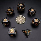 Dice Tomes Rogue 7 Dice Polyset + Coin