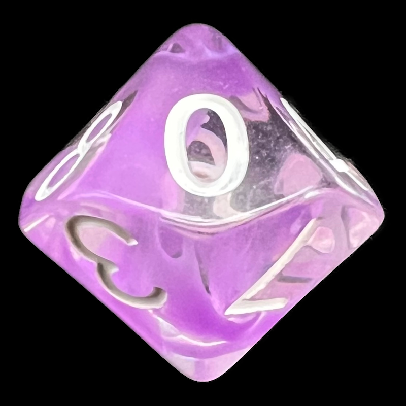 Role 4 Initiative Diffusion Amethyst D10 Dice