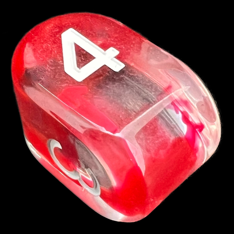 Role 4 Initiative Diffusion Cherry Arch D4 Dice