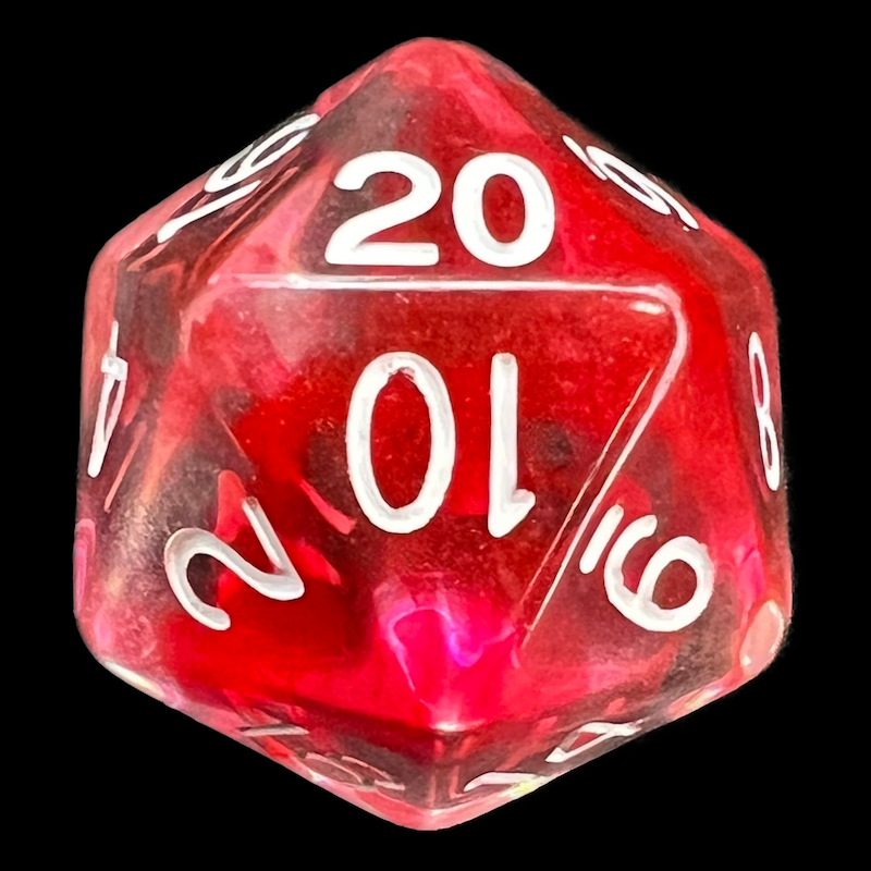 Role 4 Initiative Diffusion Cherry D20 Dice