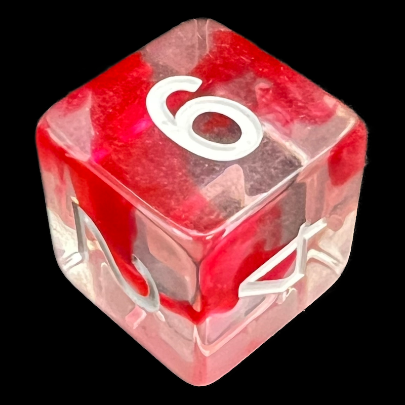 Role 4 Initiative Diffusion Cherry D6 Dice