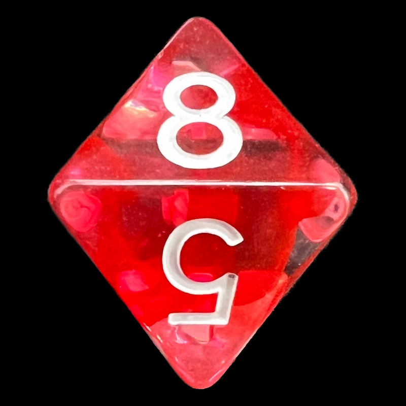Role 4 Initiative Diffusion Cherry D8 Dice