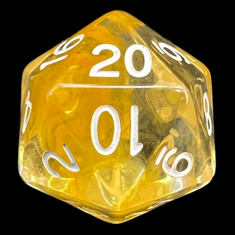 Role 4 Initiative Diffusion Citrus D20 Dice