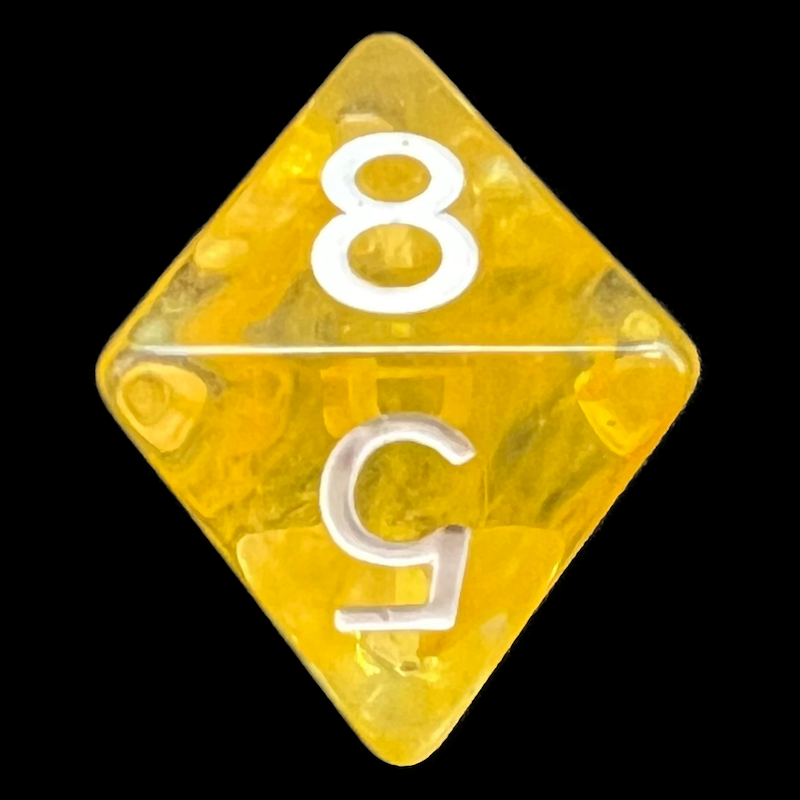 Role 4 Initiative Diffusion Citrus D8 Dice