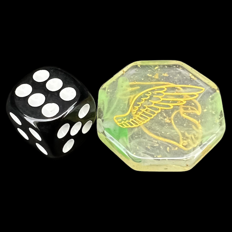 Role 4 Initiative Diffusion Gilded Griffin D2 Coin Dice