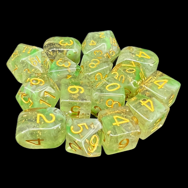 Role 4 Initiative Classes & Creatures Gilded Griffon 15 Dice Polyset with Arch D4s