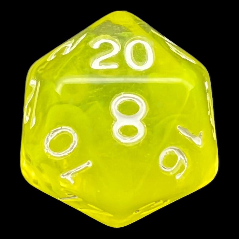 HALF PRICE CLEARANCE Role 4 Initiative Diffusion Ochre D20 Dice