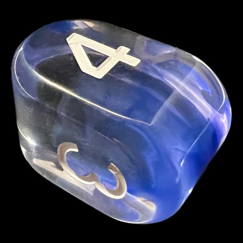 Role 4 Initiative Diffusion Sapphire Arch D4 Dice
