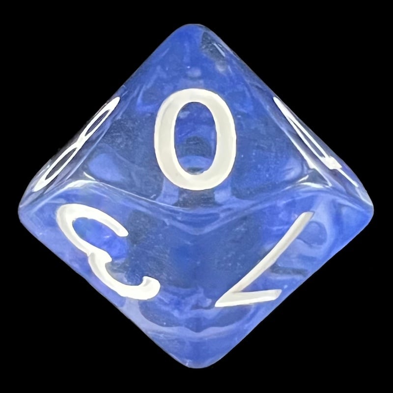 Role 4 Initiative Diffusion Sapphire D10 Dice