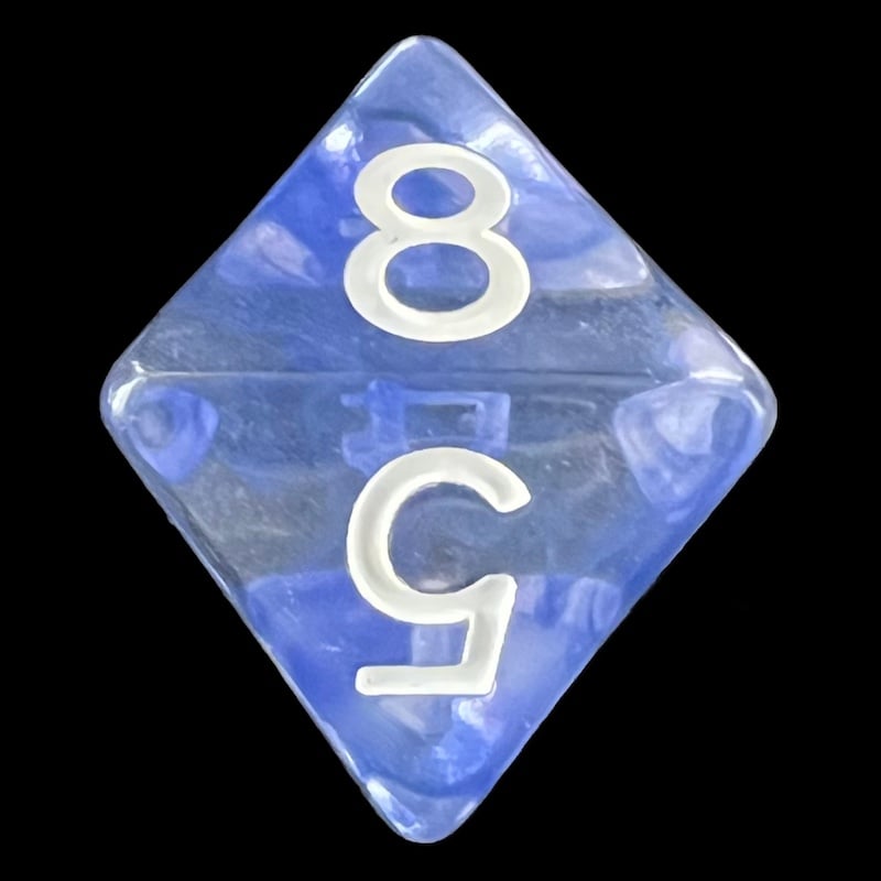 Role 4 Initiative Diffusion Sapphire D8 Dice