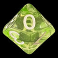 Role 4 Initiative Diffusion Slime Green D10 Dice