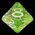 Role 4 Initiative Diffusion Slime Green Percentile Dice