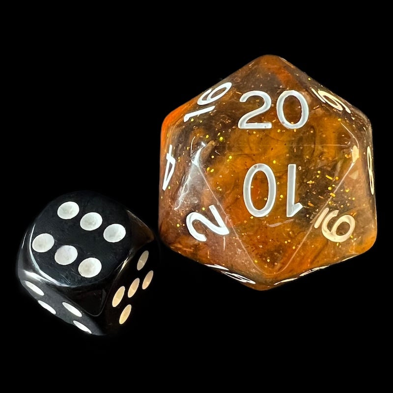 Role 4 Initiative Diffusion Volcanic Blast JUMBO XL Balanced D20 Dice