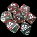 Role 4 Initiative Diffusion Holi Dice Holly 7 Dice Polyset with Arch D4s