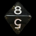 Role 4 Initiative Translucent Smoke Black & White D8 Dice