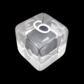 Role 4 Initiative Translucent Clear & White D6 Dice