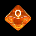 Role 4 Initiative Translucent Orange & Light Orange D10 Dice