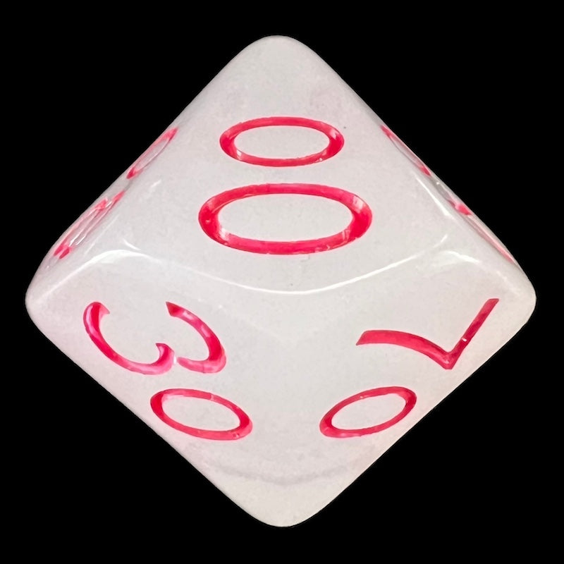 Role 4 Initiative Translucent White Rose Blue Percentile Dice