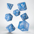Q Workshop Classic Runic Glacier & White 7 Dice Polyset