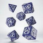 Q Workshop Starfinder Signal of Screams Blue & White 7 Dice Polyset