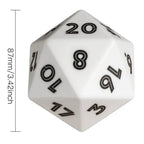 TDSO Rechargeable Flashing LED MASSIVE 86mm D20 Dice