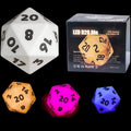 TDSO Rechargeable Flashing LED MASSIVE 86mm D20 Dice