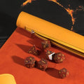 TDSO Faux Leather Dice Roll & Play-Mat - Orange